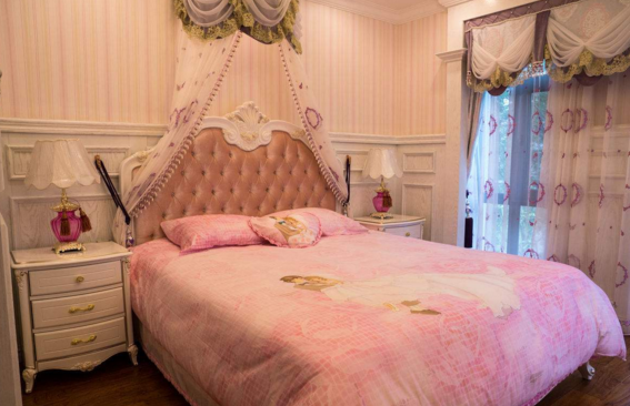 精美绝伦的公主风卧室装修案例欣赏,家有女儿这样装!公主的梦想