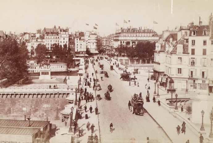 老照片:1900年的法国巴黎,看百年前的巴黎街景