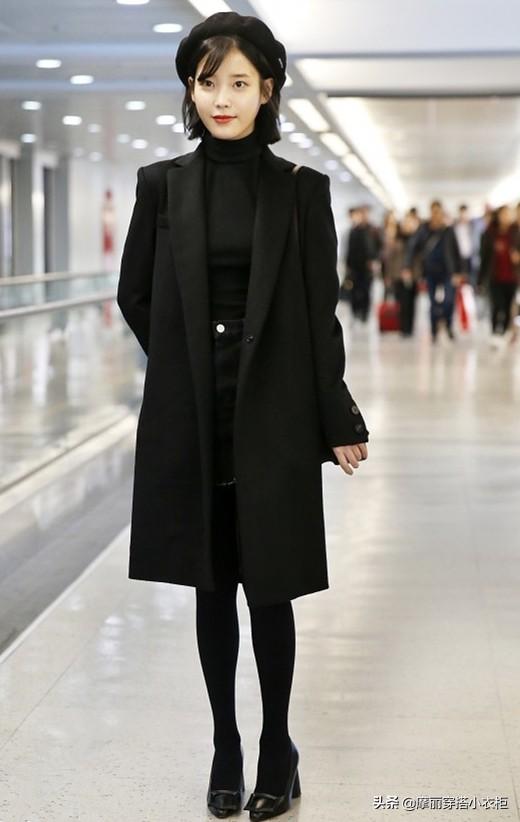冬季日常穿搭法则,这6款黑色大衣搭配,显瘦不止一点点