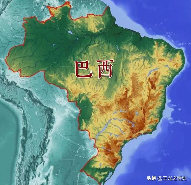 巴西地形地势图.