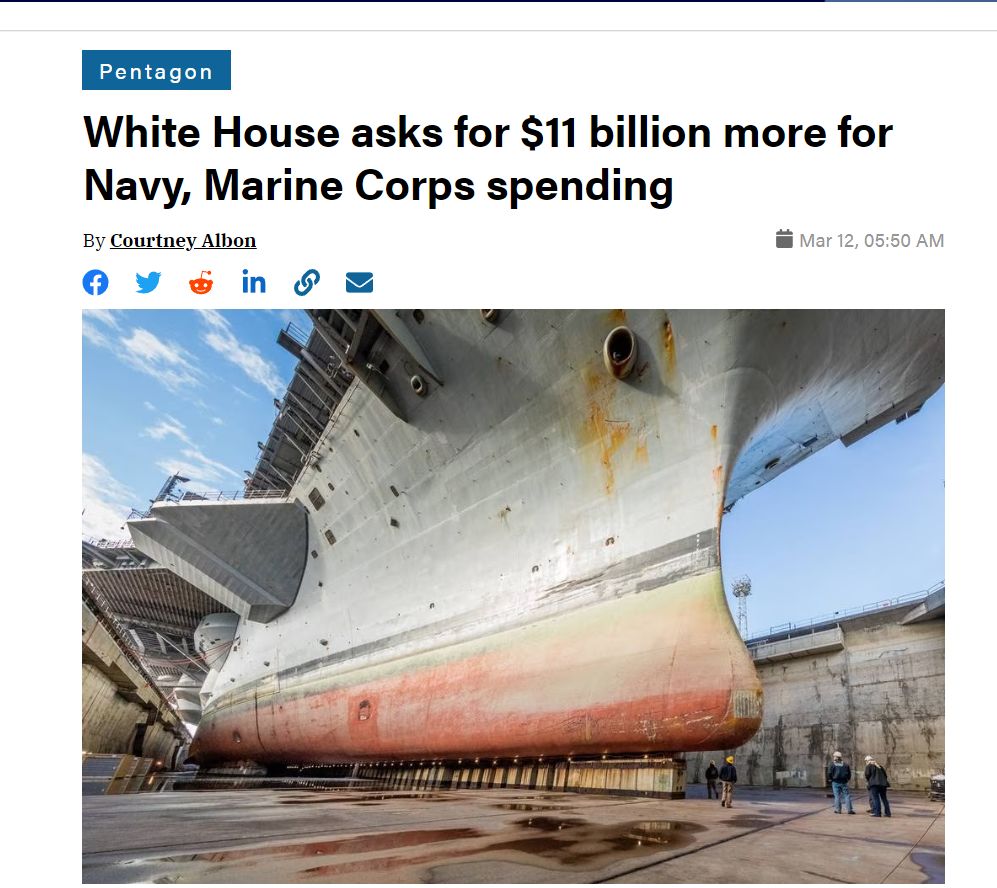 美国 2024 财年军费达 8420 亿创纪录，将「重点投资海军和 ...