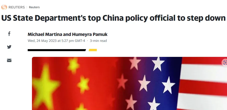 中国组负责人告退，布林肯退居二线，中美关系上，美国自己先乱了 第1张图片