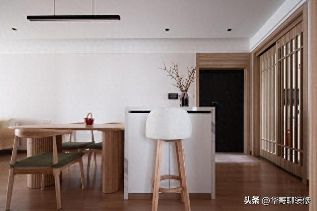 115㎡日式原木风，打造自然与安好的家居空间，真的很会享用生活 第4张图片