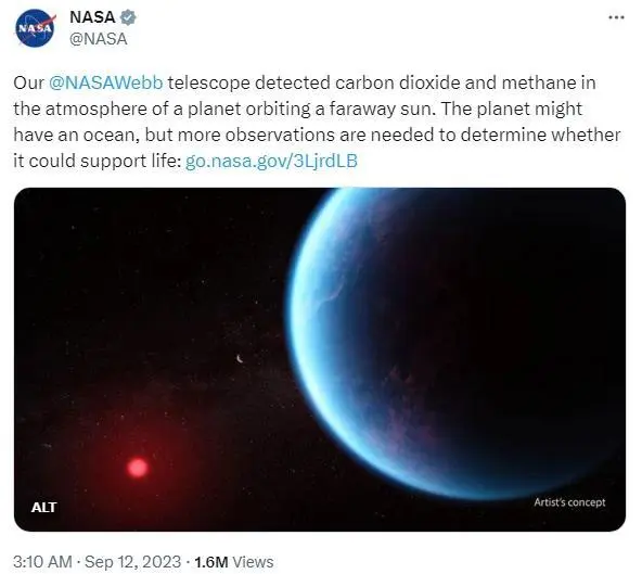 NASA最新发现：这颗行星上或存在生命？ 第1张图片